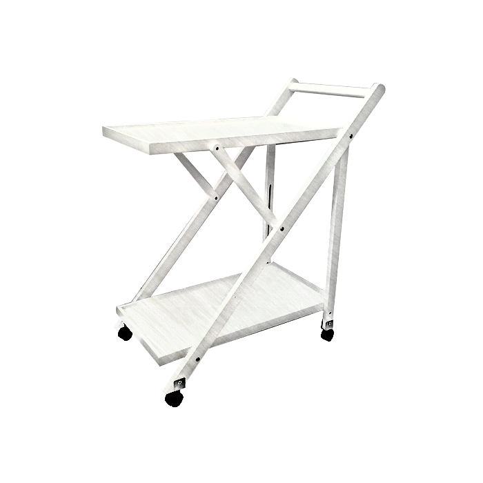 Camarera de servicio plegable Tavira 65x40x85cm color blanco -SALDO - REACONDICIONADO