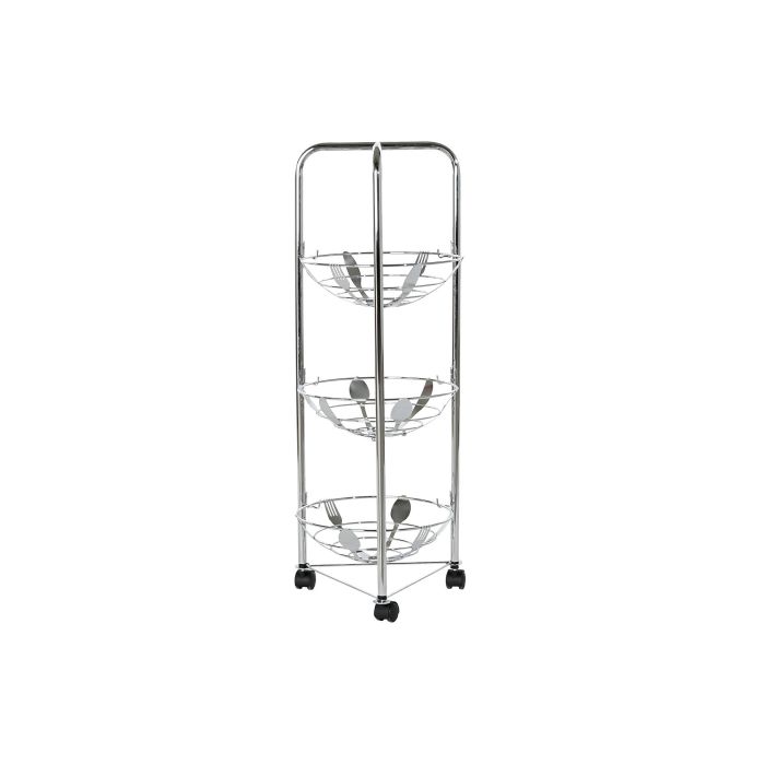 ¡Consigue tu práctico Verdulero Frutero Metálico Cromado! ¡Ordena tu cocina ahora! ¡28x28x74!