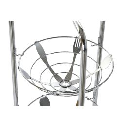 ¡Consigue tu práctico Verdulero Frutero Metálico Cromado! ¡Ordena tu cocina ahora! ¡28x28x74!