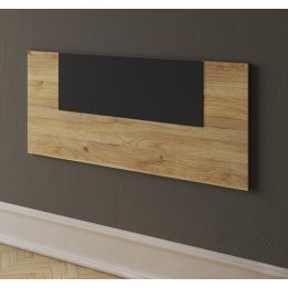 Conjunto Pack Cabecero y 2 Mesitas de Noche,Mesilla de noche 2 Cajones Color Mauvella, 110x45x1,6 cm (LargoxAltoxProfundo)