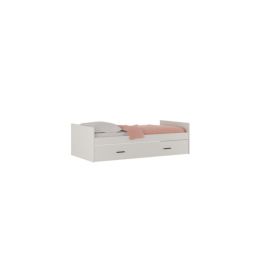 Cama Nido con 2 Cajón de Almacenaje – Beige y Negro, 202,6 cm Largo x 98 cm Ancho x 58 cm Alto, Alta Resistencia.